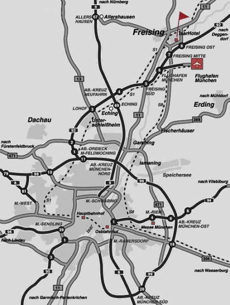 Anfahrt von München