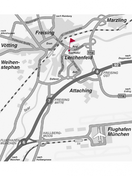 Anfahrt vom Flughafen